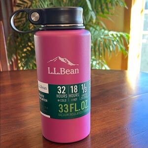 L.L. Bean Magenta Insulated Canteen Thermos